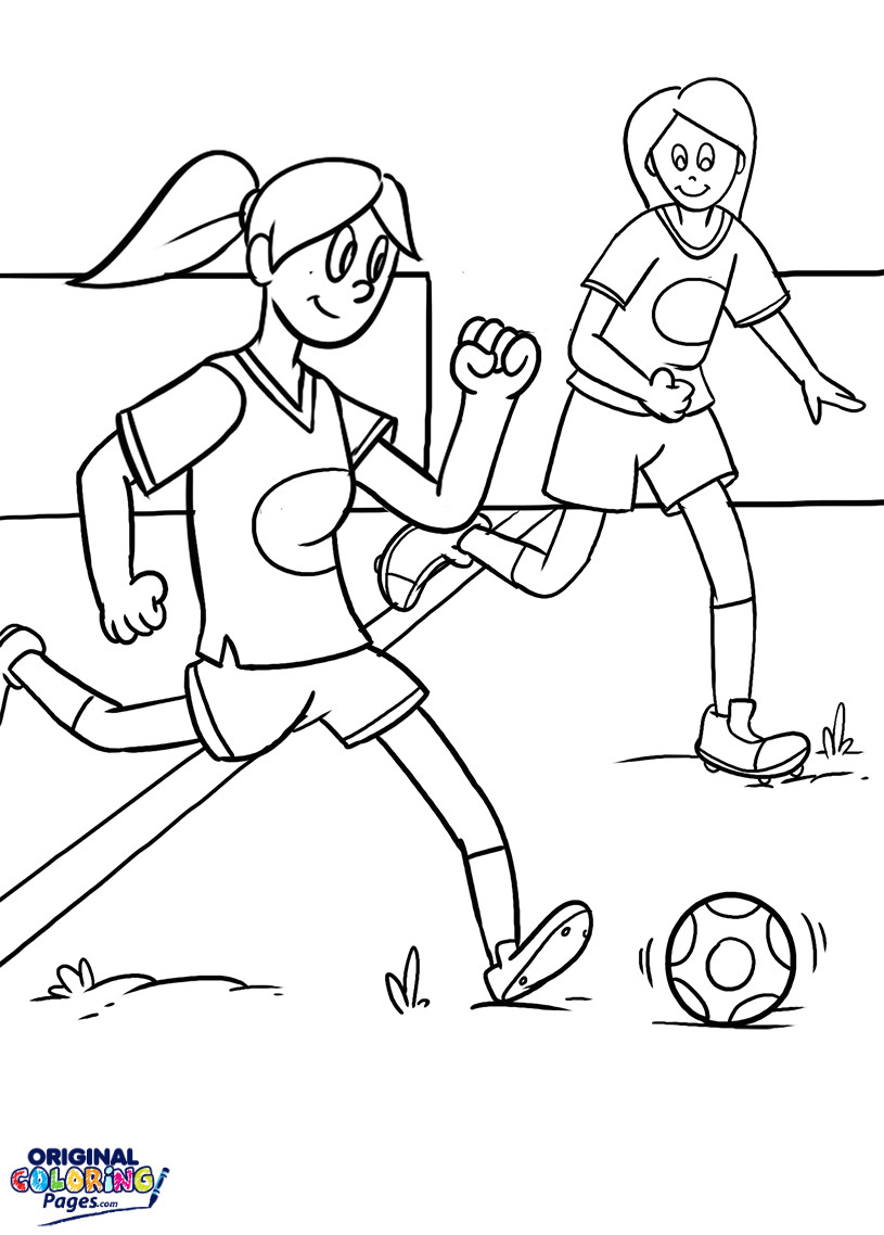 Girl Soccer Coloring Pages
 Soccer – Coloring Pages – Original Coloring Pages