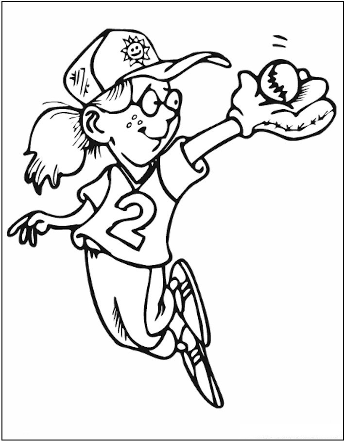 Girl Sports Coloring Pages
 Free Printable Sports Coloring Pages For Kids
