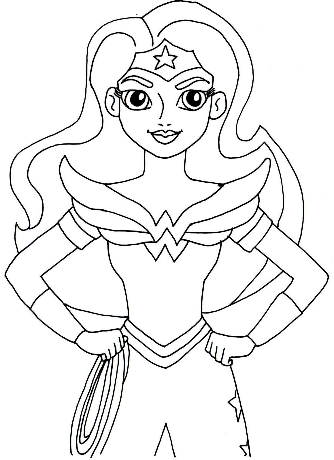 Girl Superhero Coloring Pages Free
 Free Printable Super Hero High Coloring Pages Wonder