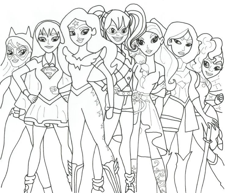 Girl Superhero Coloring Pages Free
 Free printable coloring page for Super Hero High Girls