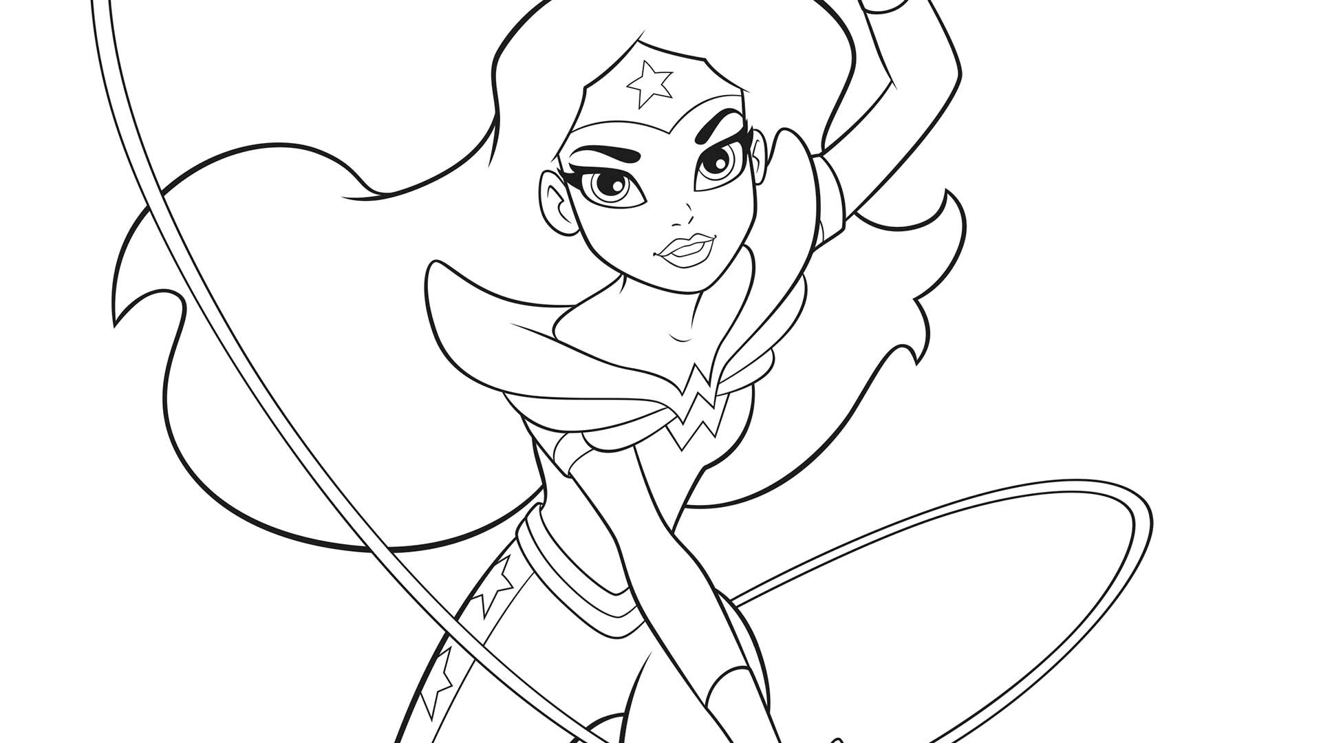 Girl Superhero Coloring Pages Free
 DC SUPER HERO GIRLS A KIDS COLORING BOOK