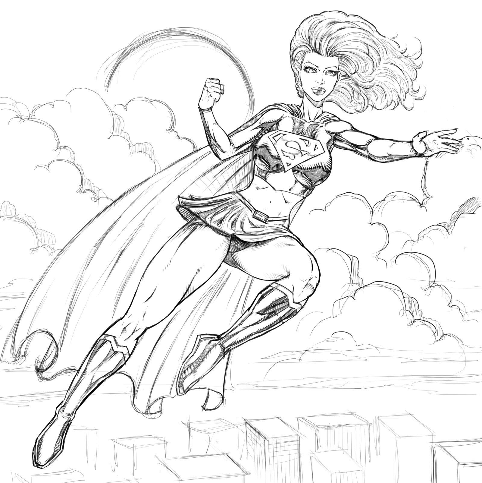 Girl Superhero Coloring Pages Free
 Super Girl Coloring Pages AZ Coloring Pages