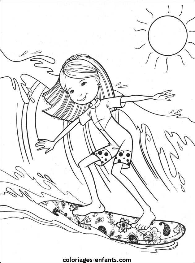 Girl Surfing Coloring Pages
 Index of rubrique sports images coloriages sports aquatiques
