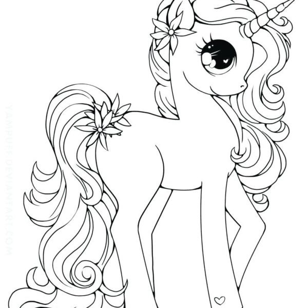 Girl Unicorn Coloring Pages
 Unicorn Printable Coloring Pages Kids Colouring Cute