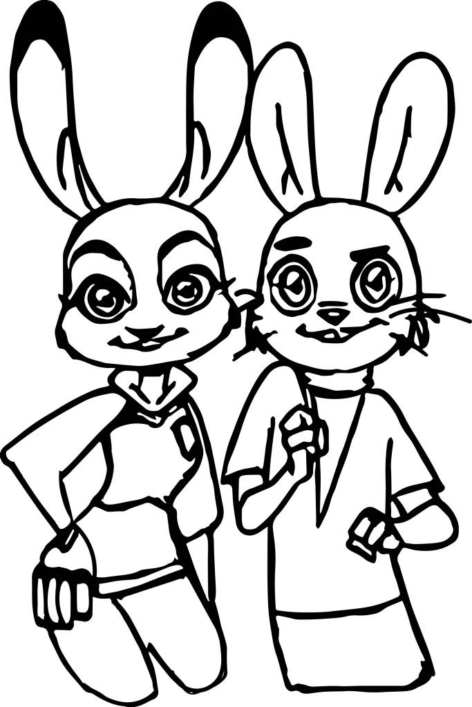 Girlfriend And Boyfriend Coloring Pages
 Judy Hopps Bunny And Boyfriend Coloring Page