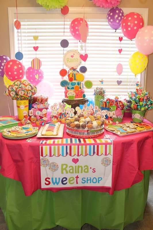 Girls 2Nd Birthday Party Ideas
 118 best images about Sweets Shoppe Party Ideas on