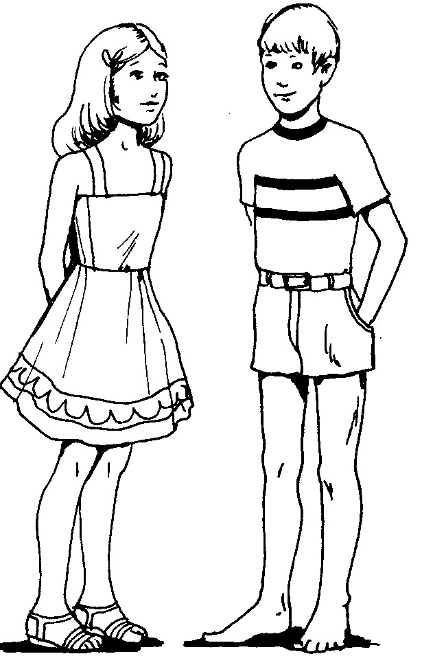 Girls And Boys Envy Pages Coloring
 Boy And Girl Coloring Pages Coloring Home