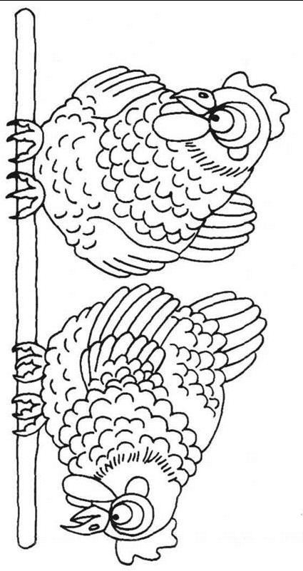 Girls Are Not Chicks Coloring Book
 Chickens coloring page 6