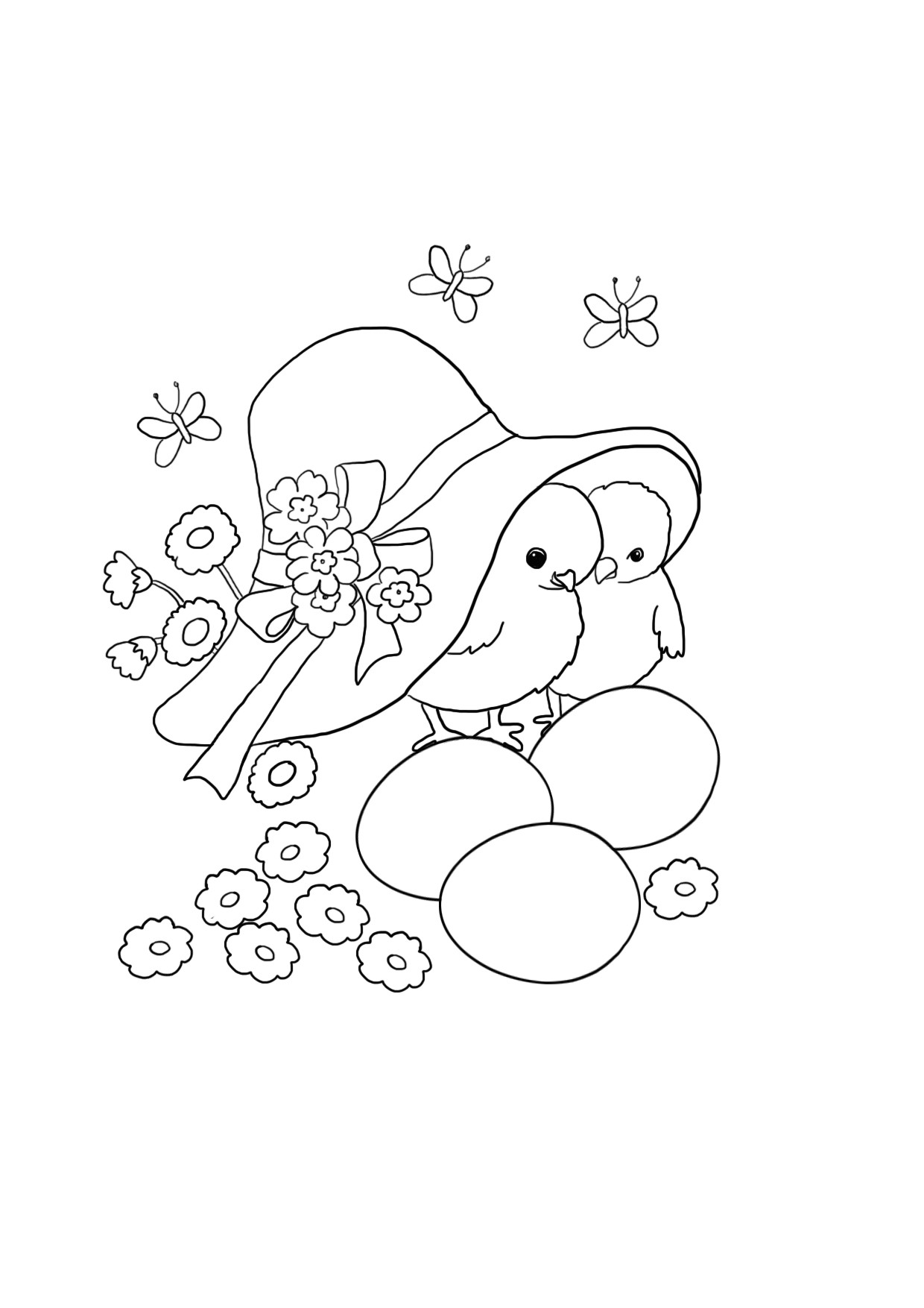 Girls Are Not Chicks Coloring Book
 Easter Coloring Pages