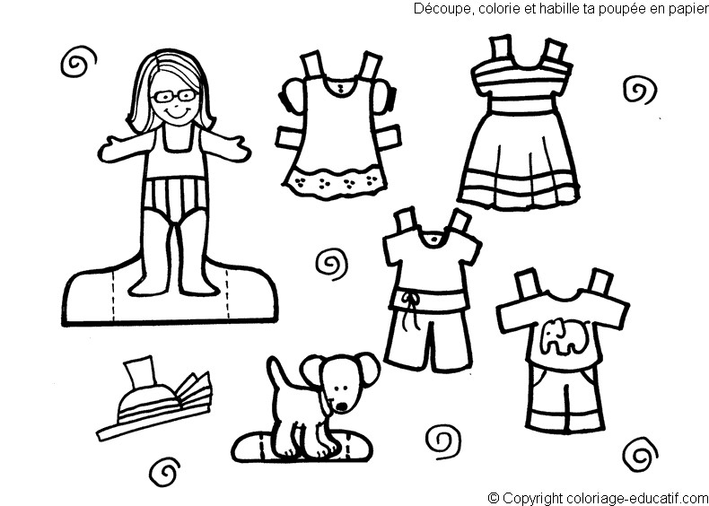 Girls Clothes Coloring Pages
 Coloring Dress Coloring Pages Clothes Kids Printables