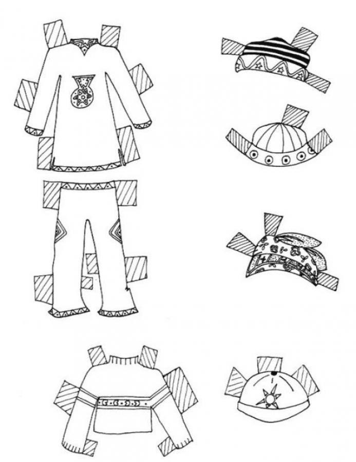 Girls Clothes Coloring Pages
 Clothes for young girl model coloring pages Hellokids