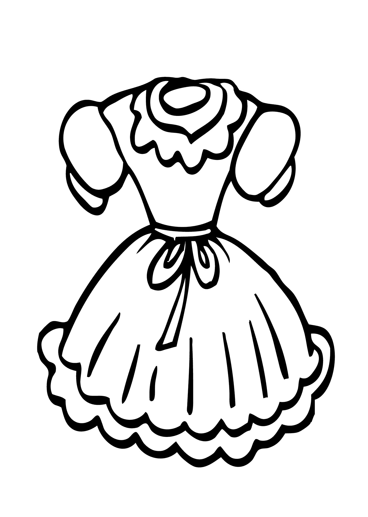 Girls Clothes Coloring Pages
 Coloring Pages For Girls