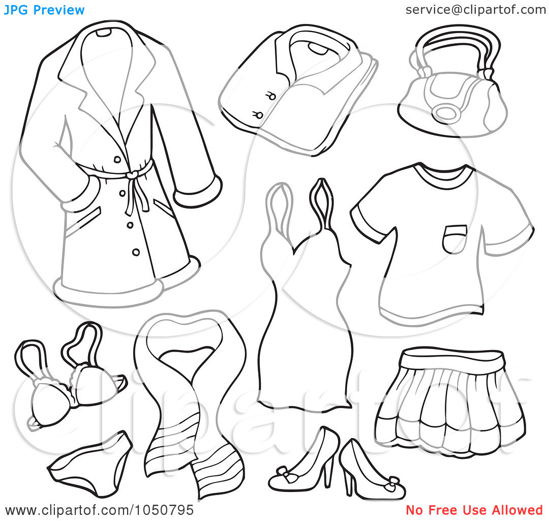 Girls Clothes Coloring Pages
 Girls Underwear Clipart Clipart Kid
