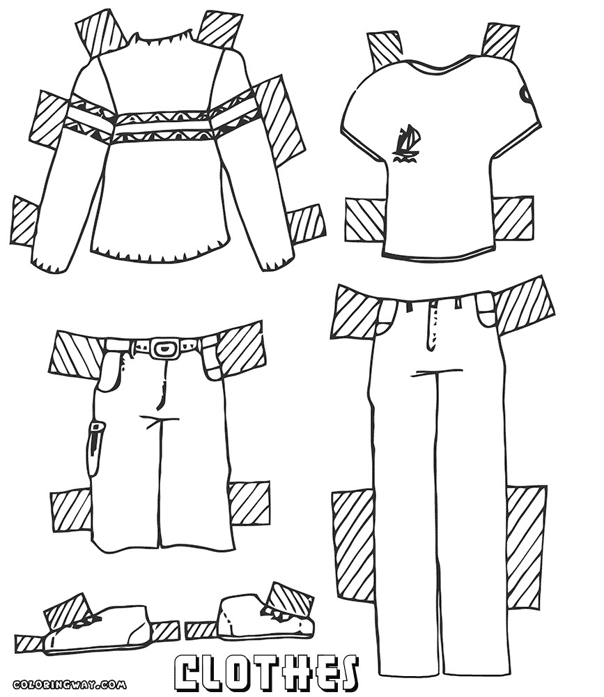 Girls Clothes Coloring Pages
 Dress coloring pages