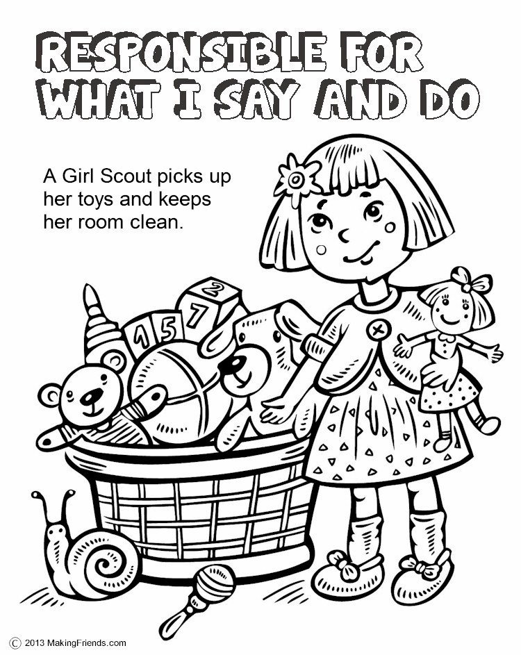 Girls Scout Law Coloring Pages
 Daisy Girl Scouts Coloring Pages AZ Coloring Pages