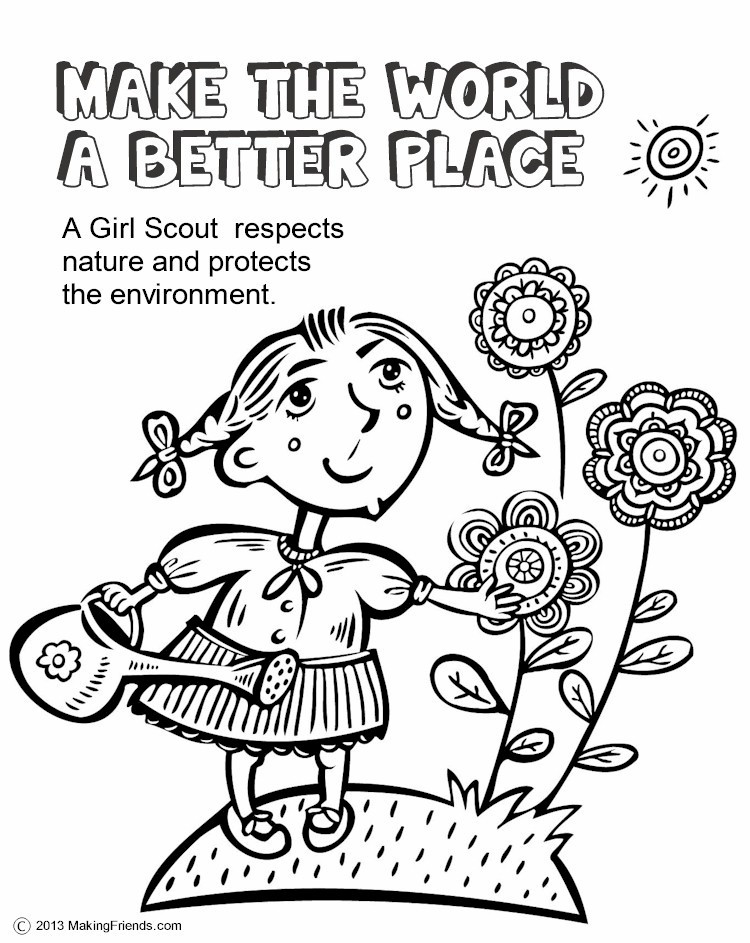 Girls Scout Law Coloring Pages
 Scout Leader 411 Blog