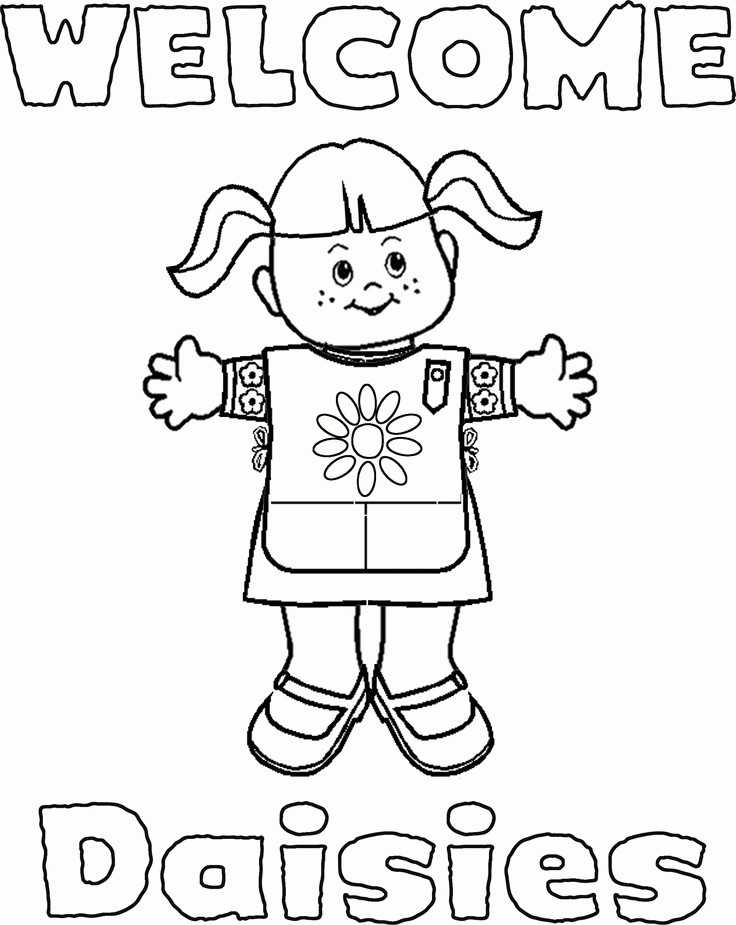 Girls Scout Law Coloring Pages
 Girl Scout Coloring Pages Coloring Home