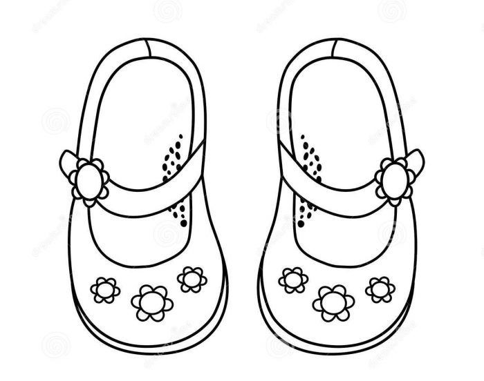 Girls Shoes Coloring Pages
 Nice Coloring Pages of Girls Shoes for Adults to Print