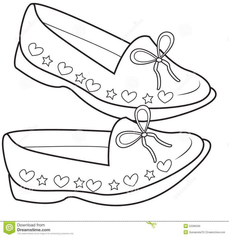 Girls Shoes Coloring Pages
 Converse Shoe Coloring Page at GetColorings