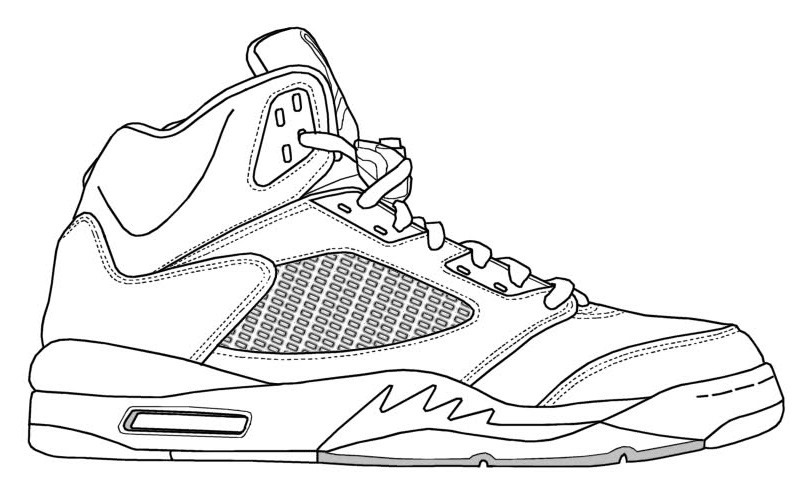 Girls Shoes Coloring Pages
 Sneakers clipart coloring Pencil and in color sneakers