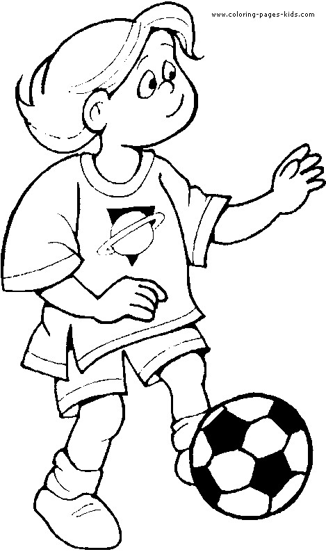Girls Sports Coloring Pages
 Soccer girl coloring page