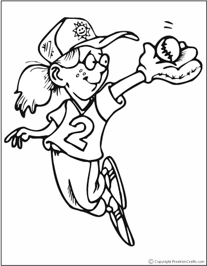 Girls Sports Coloring Pages
 Sports Coloring Pages