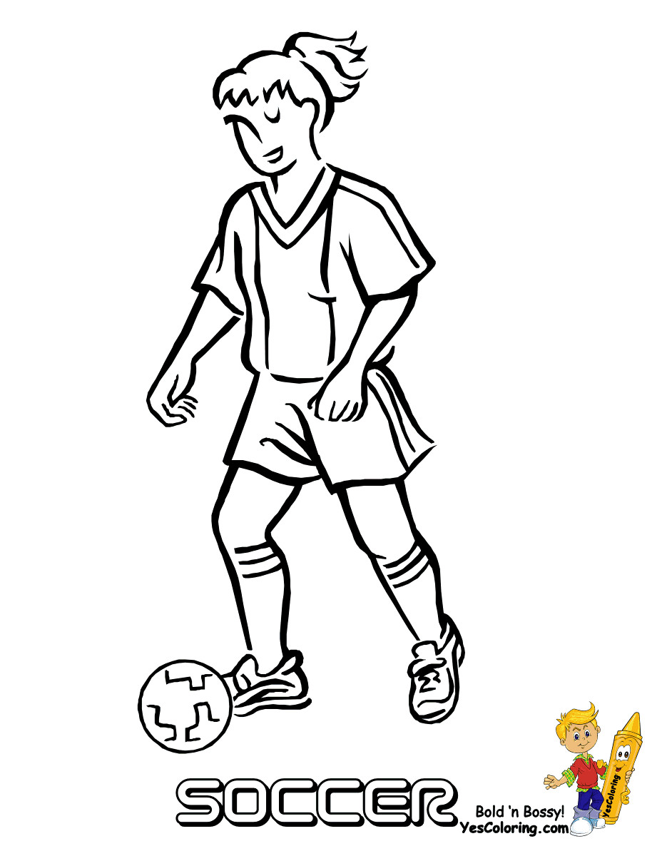 Girls Sports Coloring Pages
 Soccer Girls Sports Coloring Girls Sports Free
