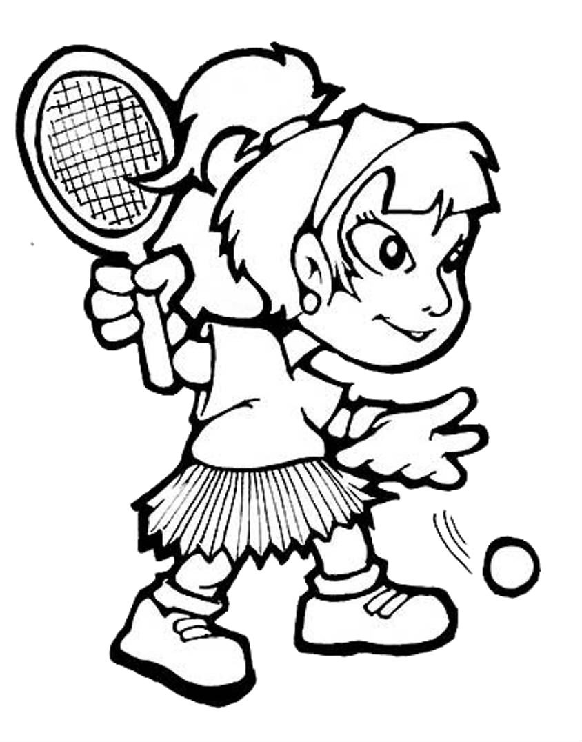 Girls Sports Coloring Pages
 Sports graph Coloring Pages Kids