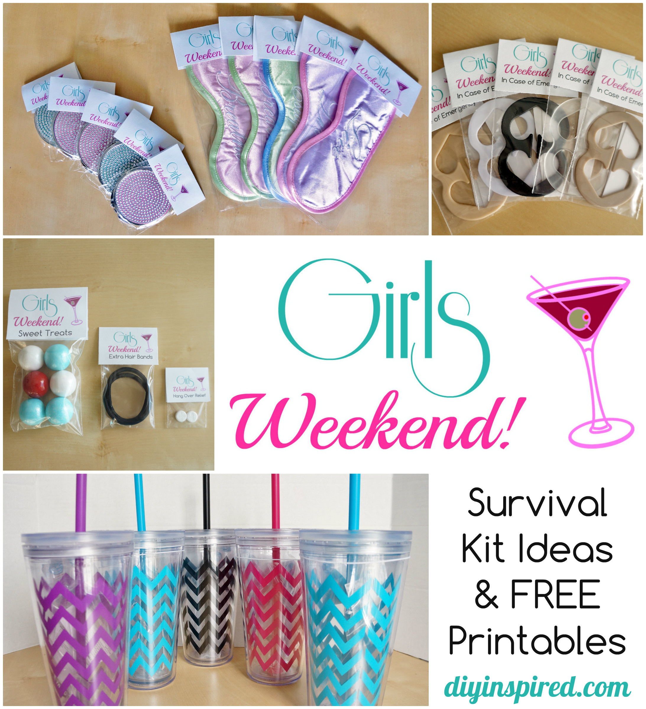 Girls Weekend Gift Ideas
 DIY Bachelorette Party Favor Ideas FREE Printable DIY
