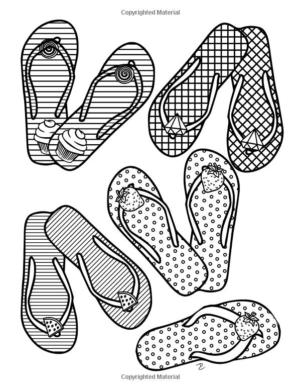 Girly Adult Coloring Book Pages
 170 best images about Shoes Coloring Pages for Adults on