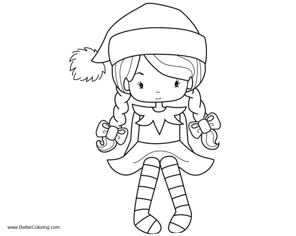 Girly Coloring Pages For Adults
 Girly Coloring Pages Girl in Hat Free Printable Coloring