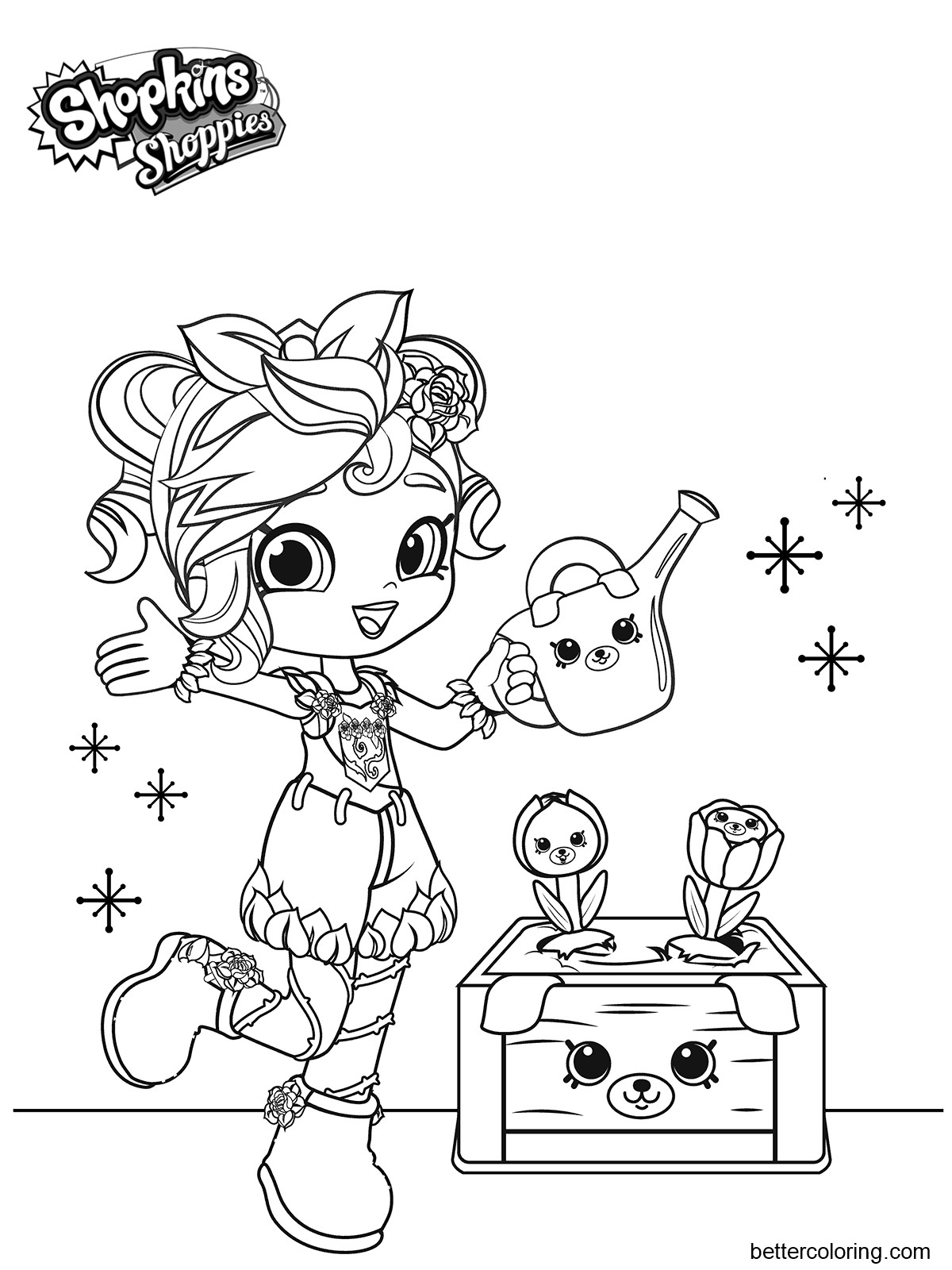 Girly Coloring Pages For Adults
 Girly Shoppies Coloring Pages Free Printable Coloring Pages