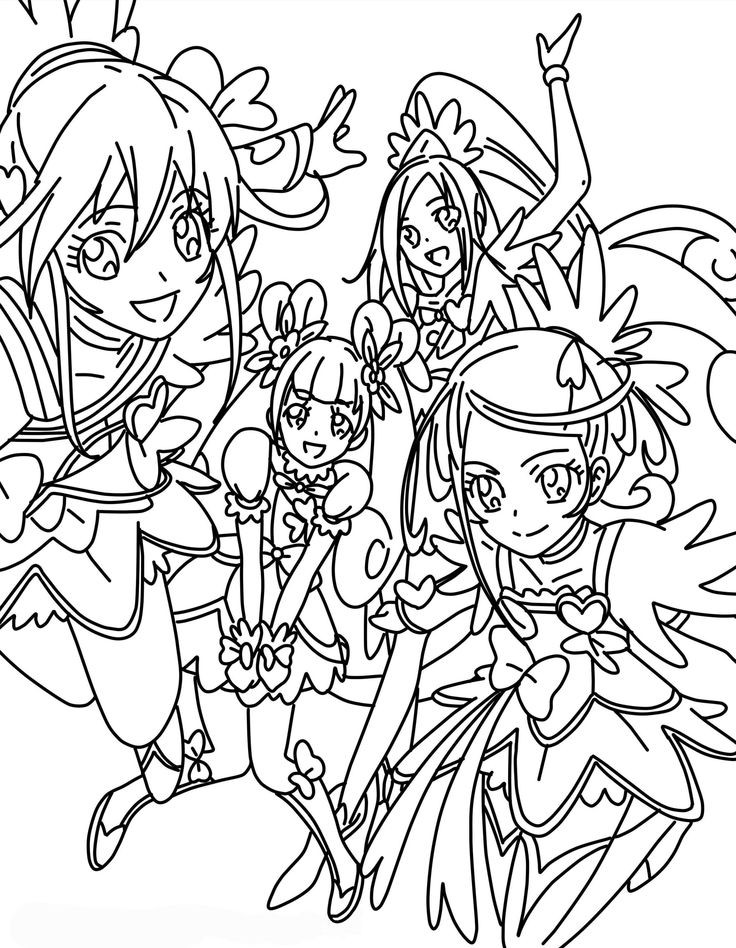 Glitter Force Coloring Pages Printable
 Glitter Force Candy Coloring Pages Sketch Coloring Page
