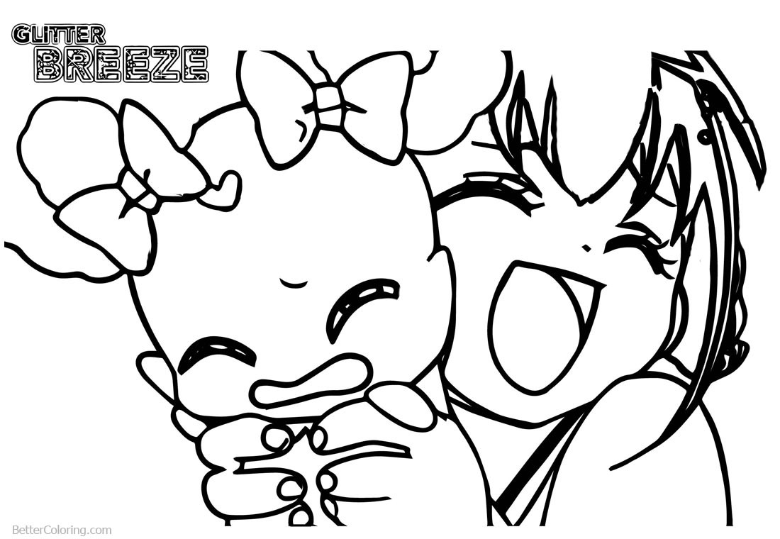 Glitter Force Coloring Pages Printable
 Glitter Force Coloring Pages Girl and Pet Free Printable