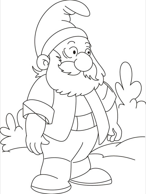 Gnome Coloring Pages Printable
 Garden Gnome coloring Download Garden Gnome coloring