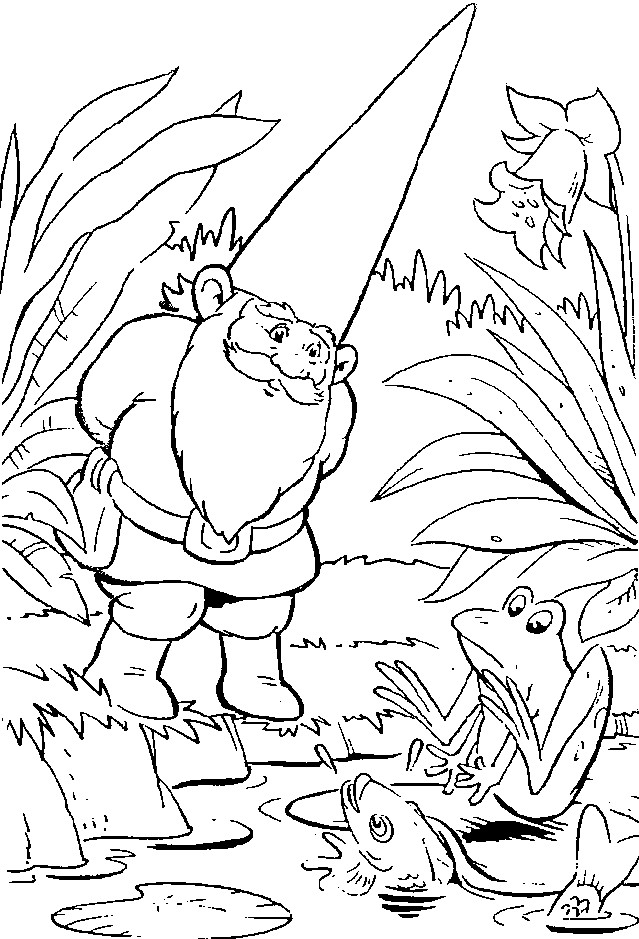 Gnome Coloring Pages Printable
 Gnome Printable