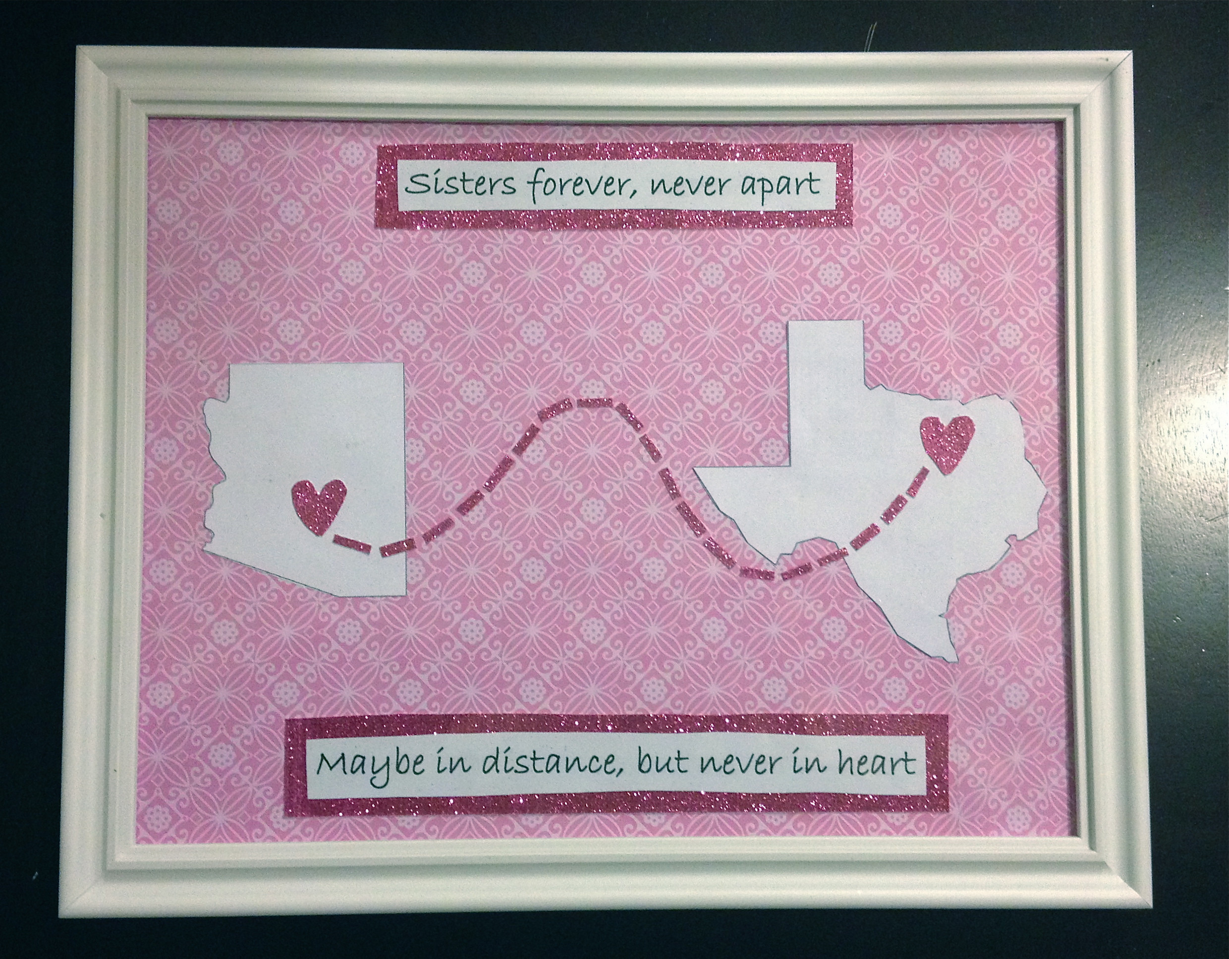 Going Away Gift Ideas For Girlfriend
 Going Away Picture Frame Map