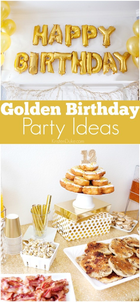 Golden Birthday Party Ideas
 Golden Birthday Party