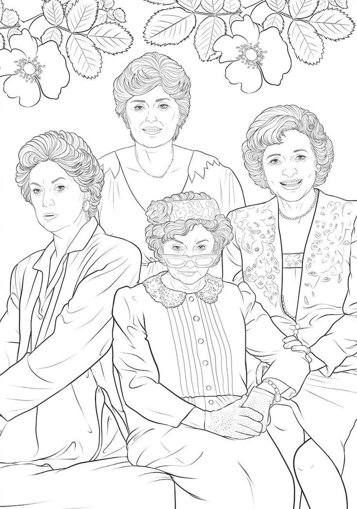 Golden Girls Coloring Book
 174 best images about Coloring Pages La s on Pinterest