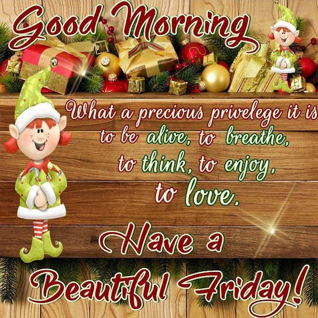 Good Christmas Quotes
 Good Morning Have A Beautiful Friday Christmas Quote