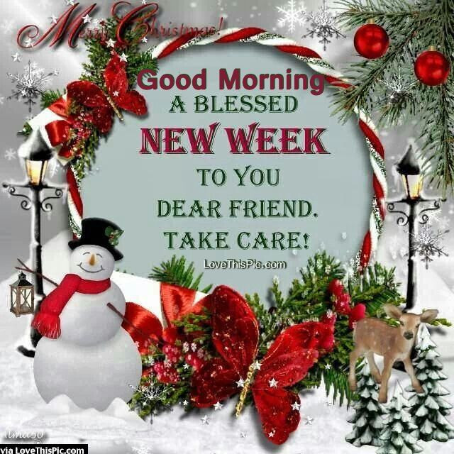 Good Christmas Quotes
 Good Morning A Blessed New Week Christmas Quote