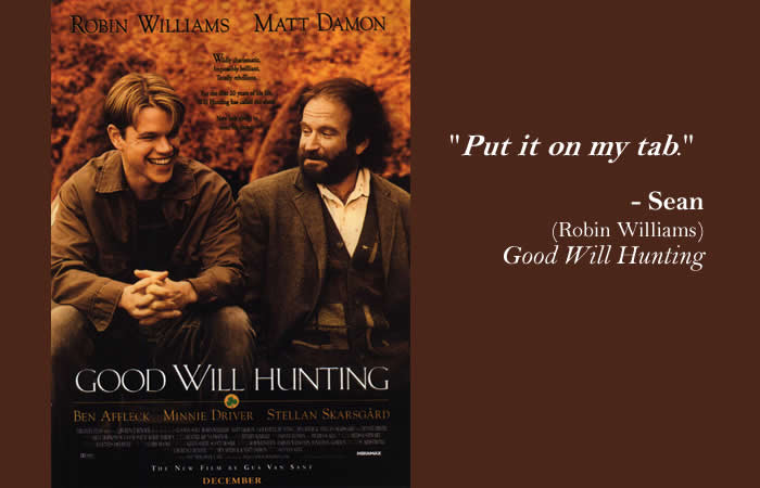 Good Will Hunting Love Quote
 Popular Movies Quoting the King James Bible