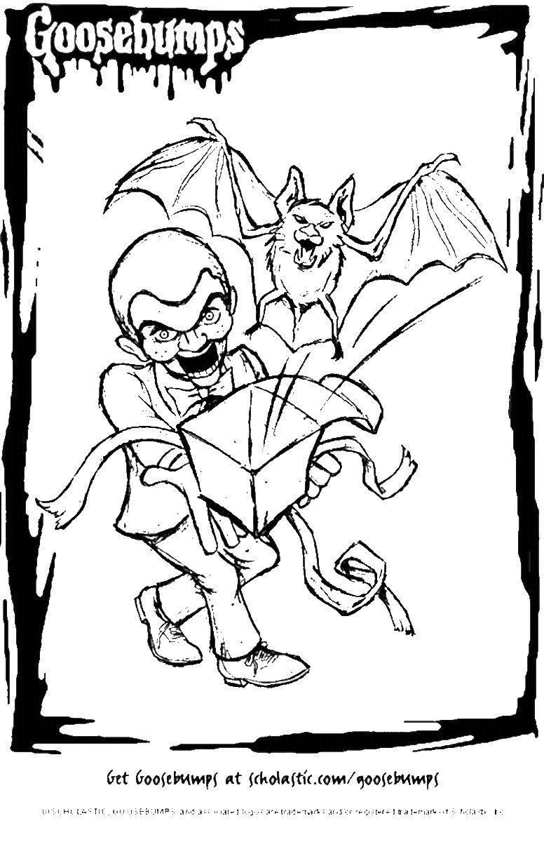Goosebumps Coloring Pages Printable
 Goosbumps Coloring Pages