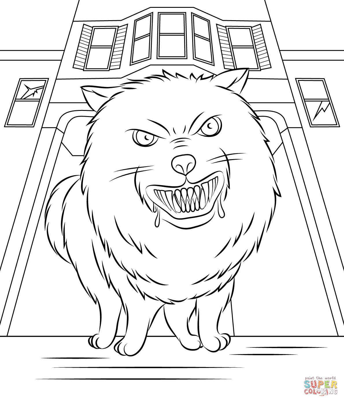 Goosebumps Coloring Pages Printable
 Goosebumps Horrorland coloring page
