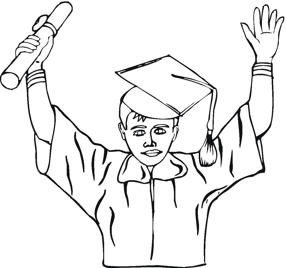 Graduation Coloring Pages For Boys
 Coloring Pages Graduation Coloring Home