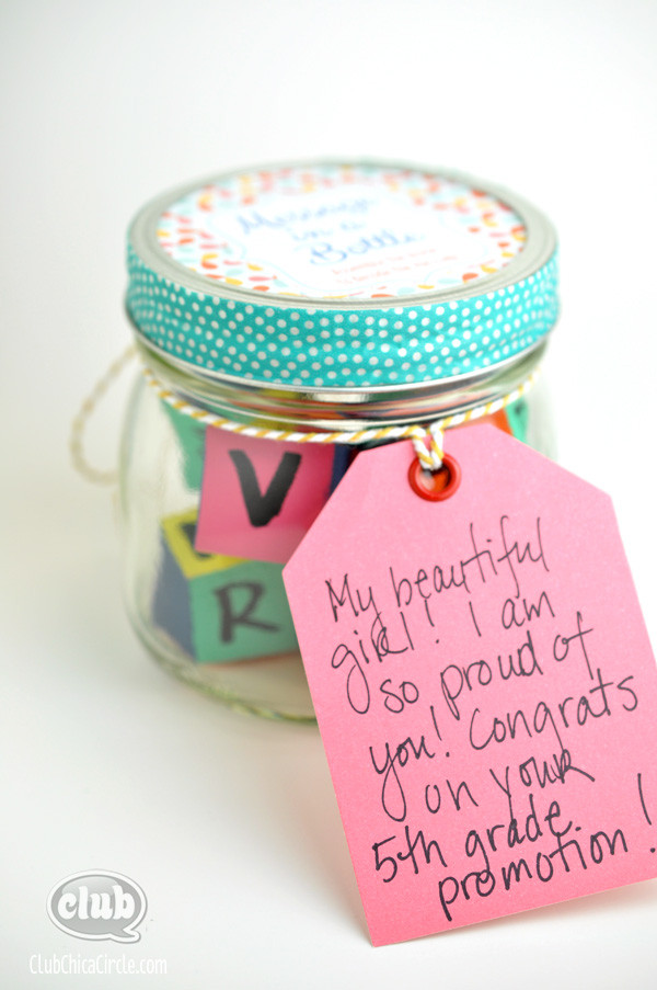 Graduation Gift Ideas For Daughter
 Message in a Bottle Homemade Graduation Gift Idea