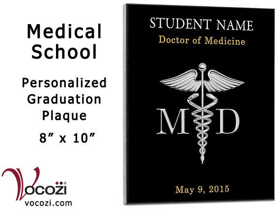 Graduation Gift Ideas For Medical Students
 Medical School Graduation Gift Personalized 8 x
