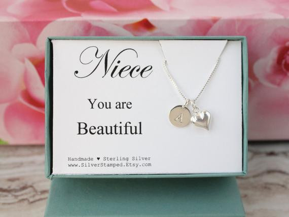 Graduation Gift Ideas For Niece
 Gift for niece jewelry sterling silver with heart by