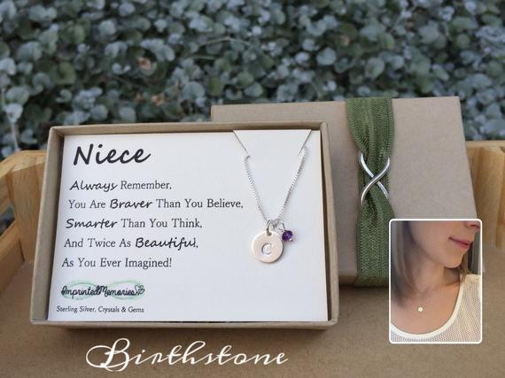 Graduation Gift Ideas For Niece
 Niece Gift Birthstone Gift for niece jewelry by