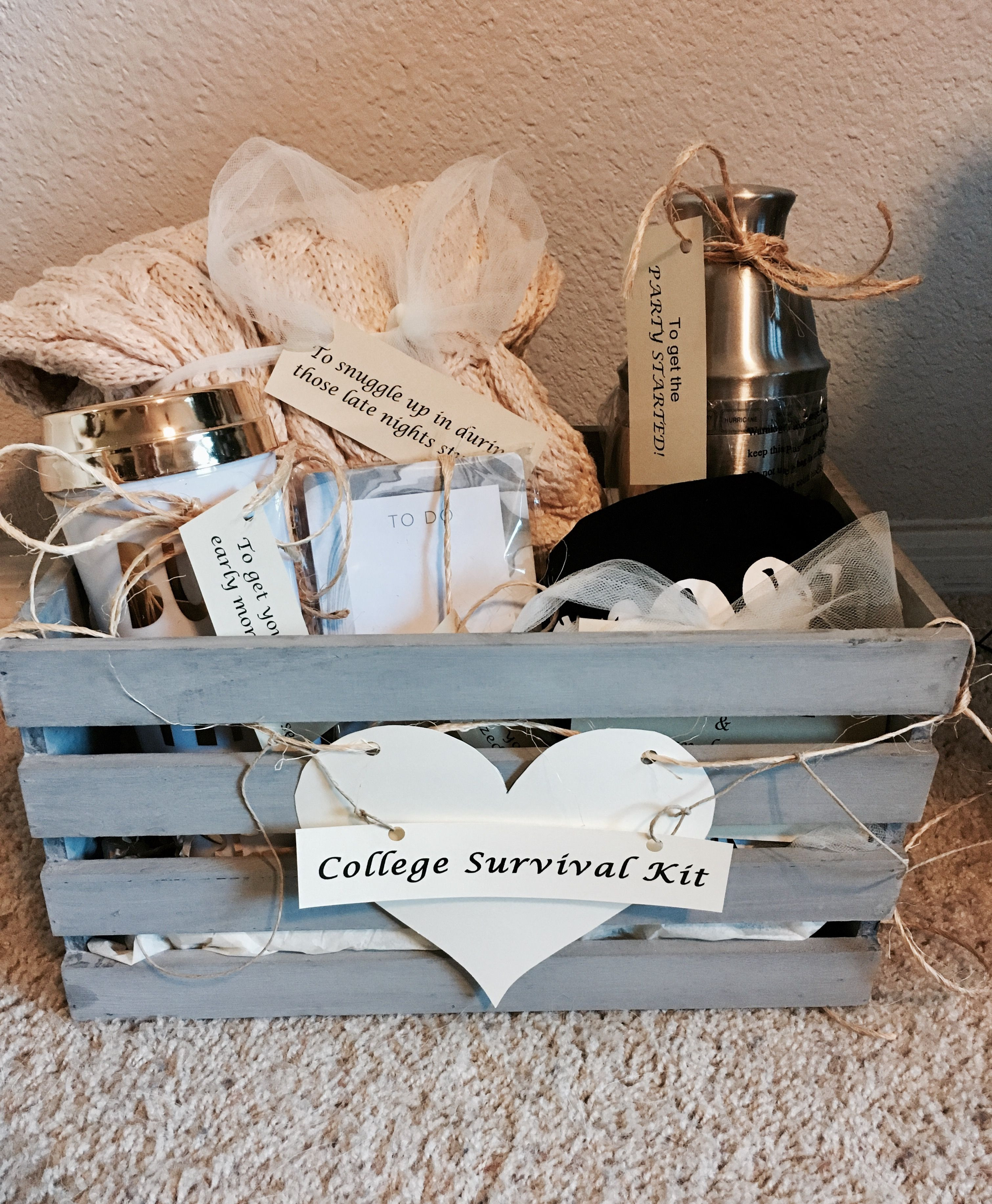 Graduation Gift Ideas For Sister
 "College Survival Kit" High School graduation t for my